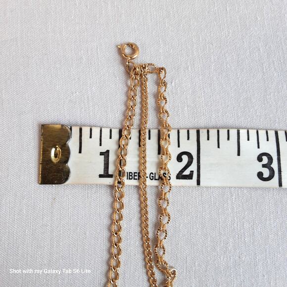 Ultra Long Triple Chain Opera Necklace Gold Tone Varying Link Size And Style - Picture 6 of 6